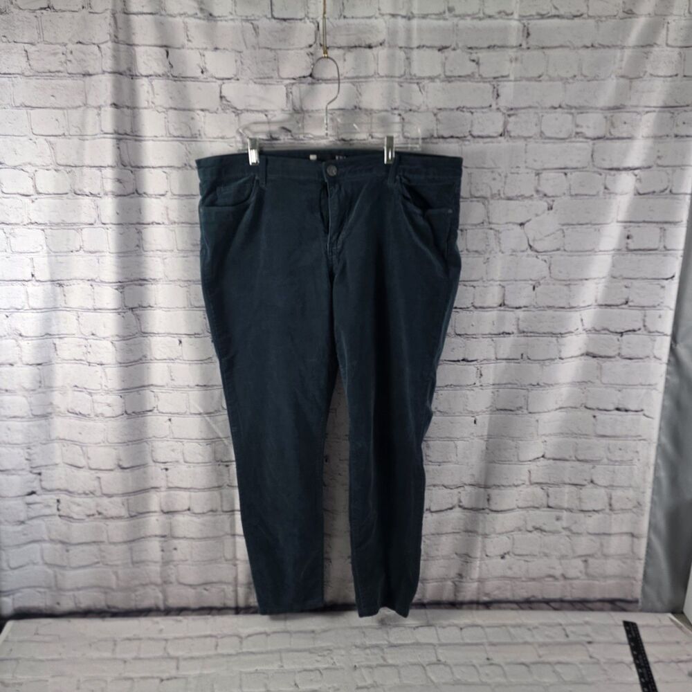 KUT from the Kloth LDiana Skinny Corduroy Pants Teal Women's Size 18